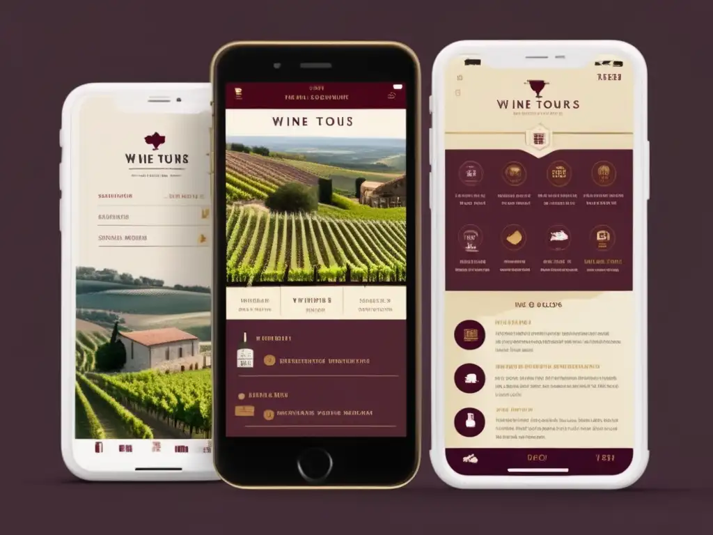 App de tours de vino en regiones vinícolas