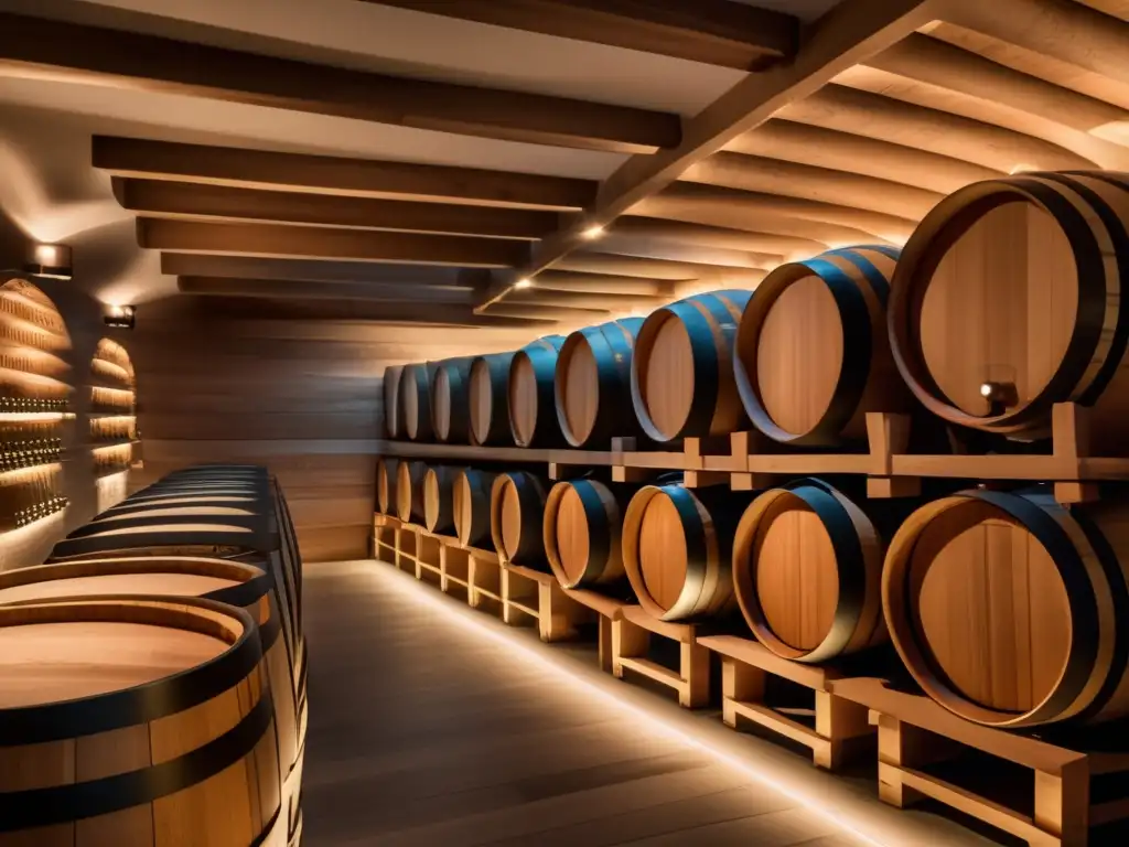 Bodegas de vino con barricas de roble Barricas de roble: Importancia en vinos premium