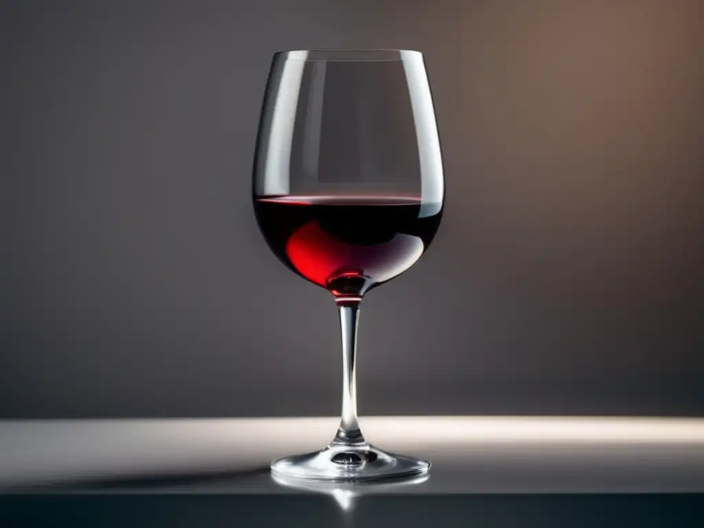 Guía básica de vinos: vino tinto en copa, elegancia y tranquilidad