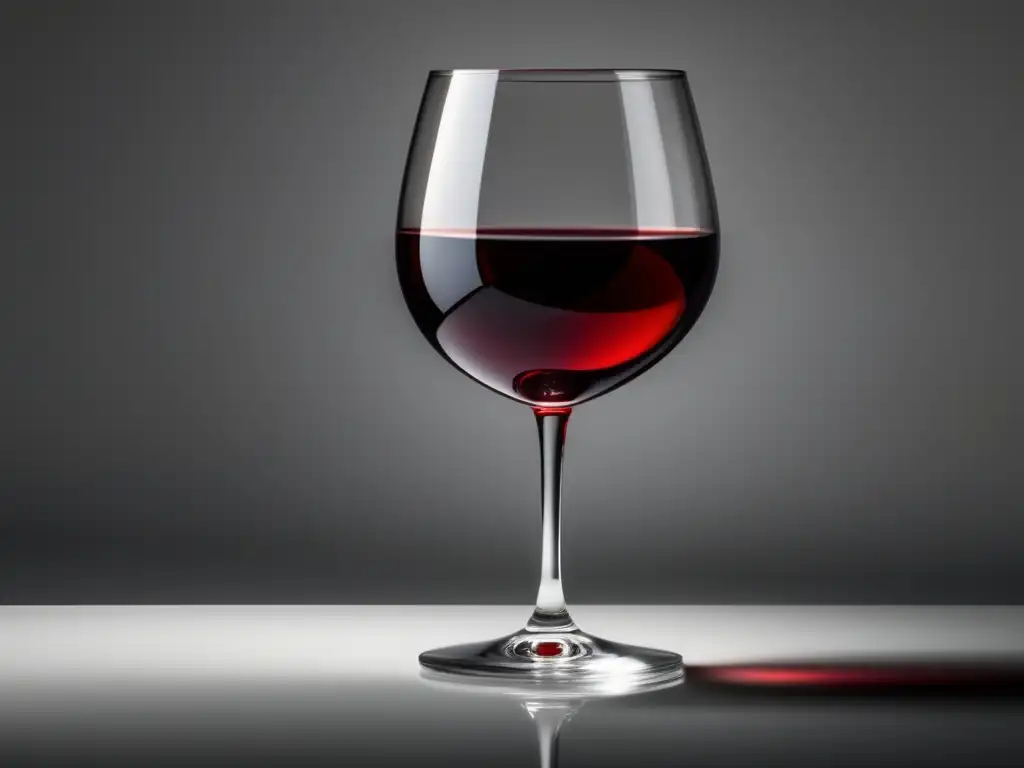 Beneficios análisis datos industria vinícola: copa vino rojo, elegante, minimalista, reflejos, transparencia, claridad, viscosidad