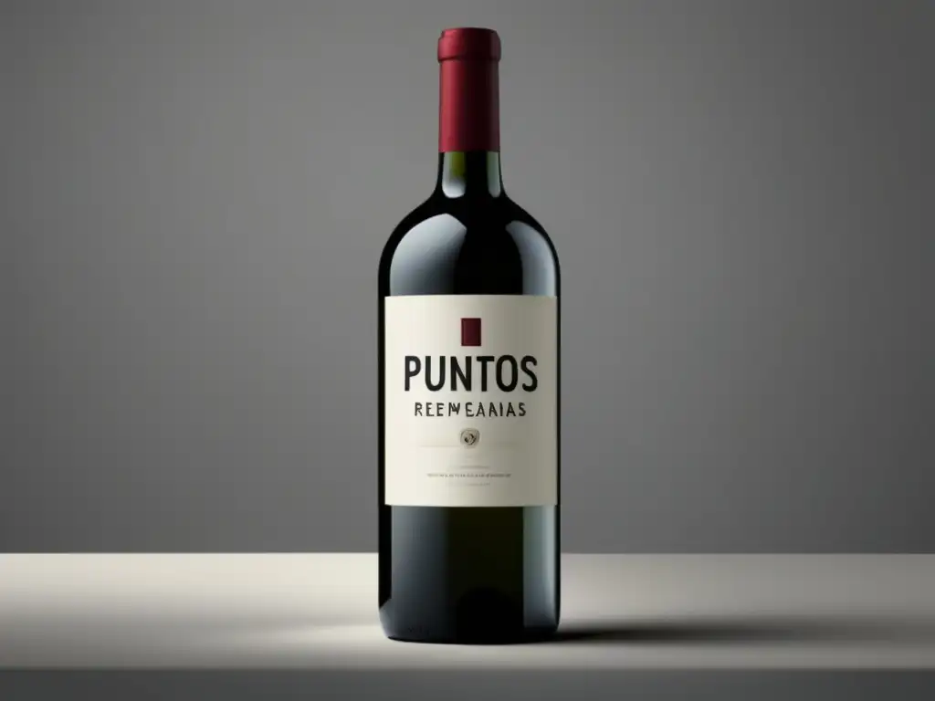 Beneficios de fidelización en ecommerce de vinos: ilustración minimalista de una botella de vino con diseño moderno y elegante