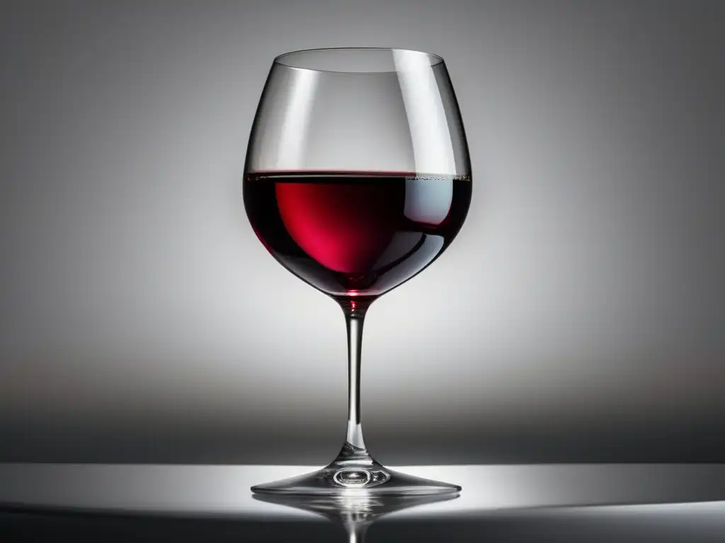 Beneficios del vino para los ojos: copa de vino elegante que resalta la salud visual