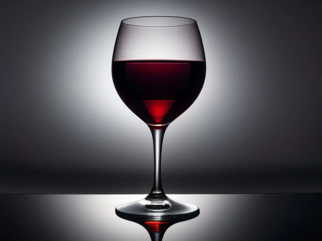 Beneficios del vino para la salud cardíaca: copa de vino tinto en forma de corazón, elegante y seductor