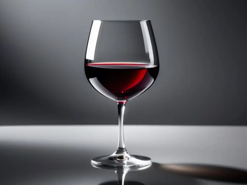 Beneficios del vino para la salud cardíaca: copa de vino rojo en mesa blanca