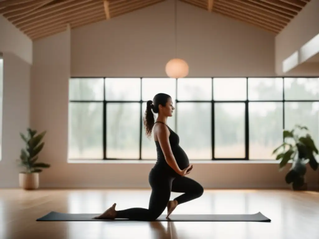 Beneficios vinos sin alcohol en estudio de yoga prenatal