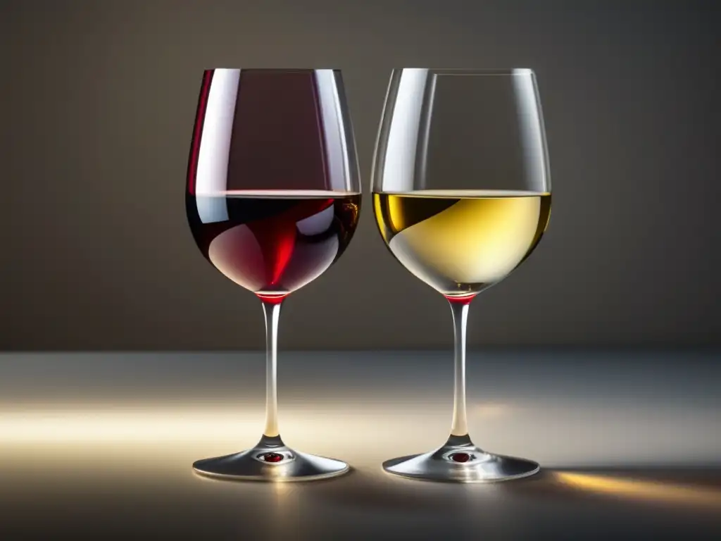 Vino tinto y blanco, diferencias y beneficios del resveratrol en imagen 8k -