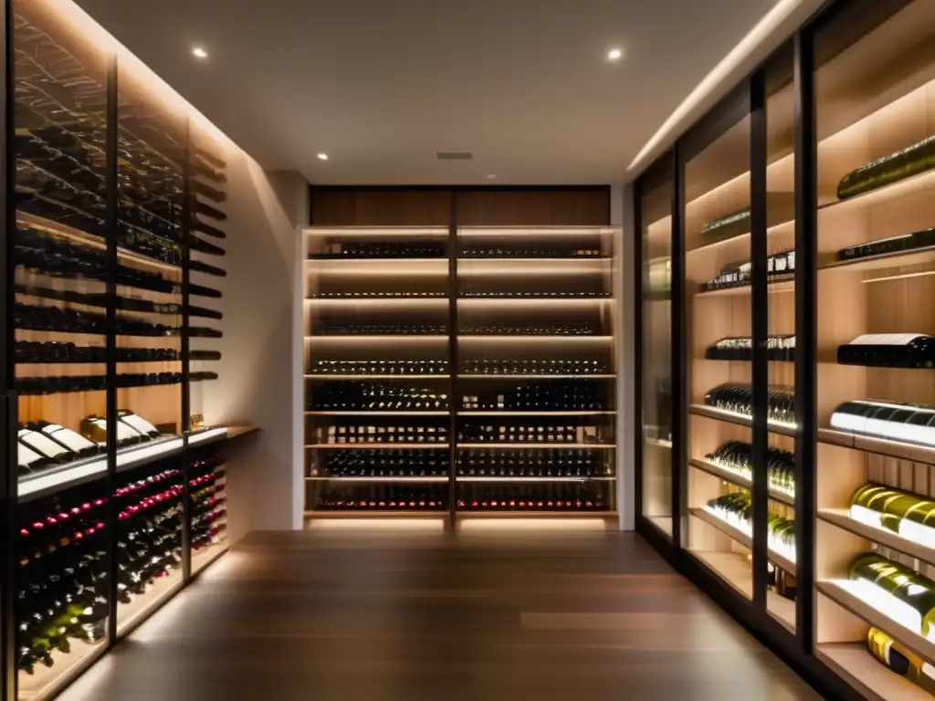 Bodega minimalista con sommelier joven redefiniendo el gusto vinícola