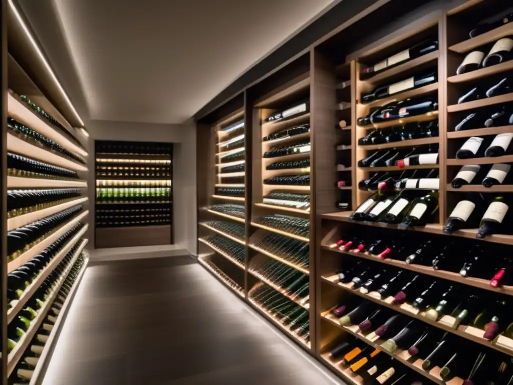 Bodega de vinos moderna y elegante con variedad de opciones