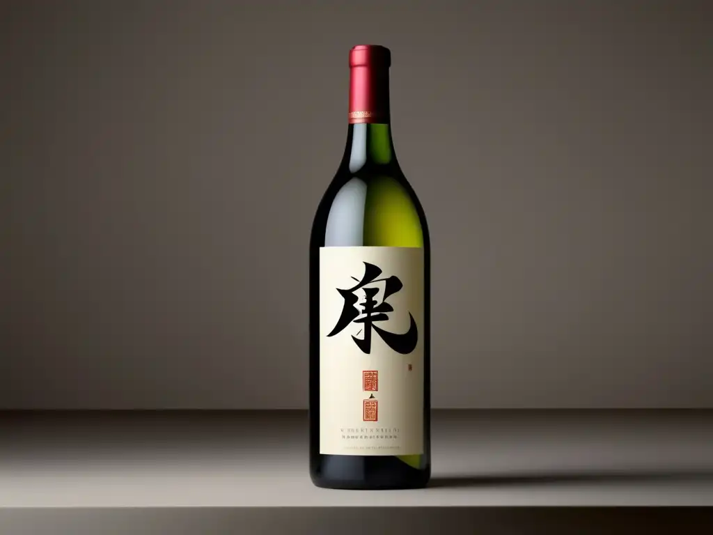 Botella de vino china: elegante fusión entre cultura china y el mundo del vino - China ascenso mundo vino