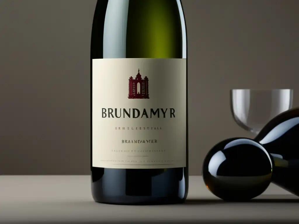 Botella de vino elegante de Bründlmayer, Vinos de Austria, maestría