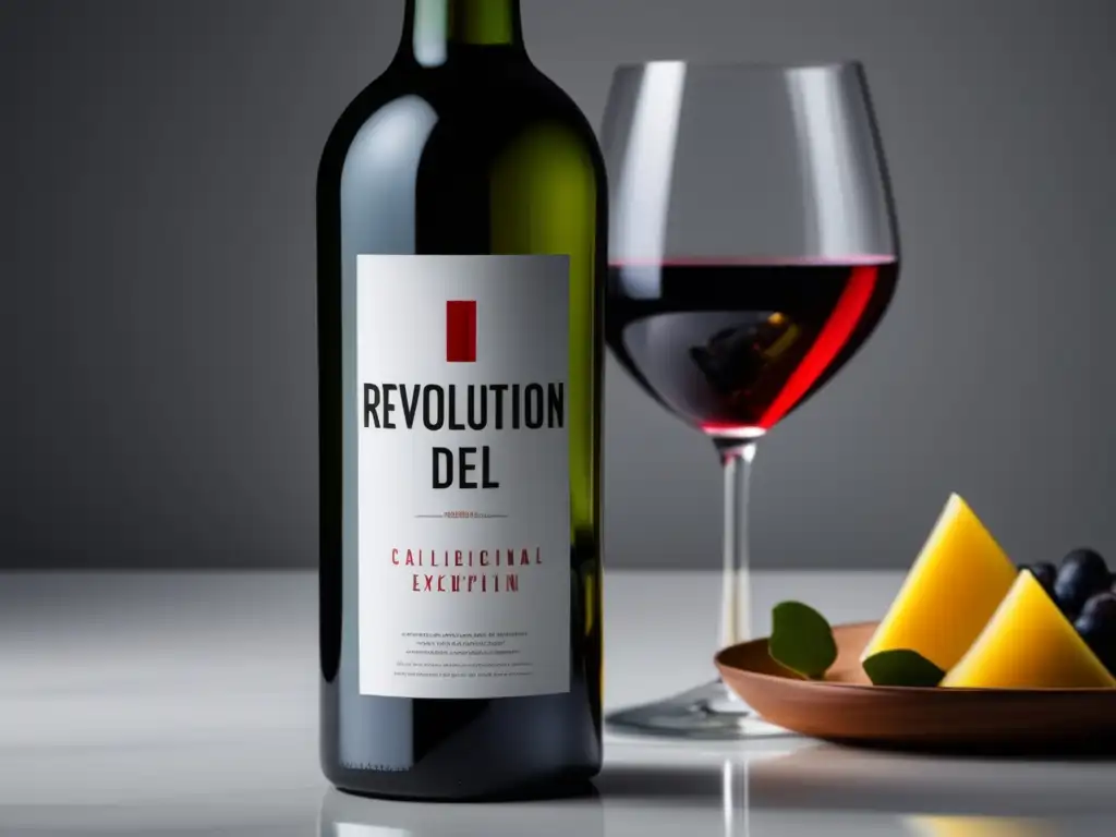 Botella de vino minimalista: Revolución vino Australia: calidad excepcional