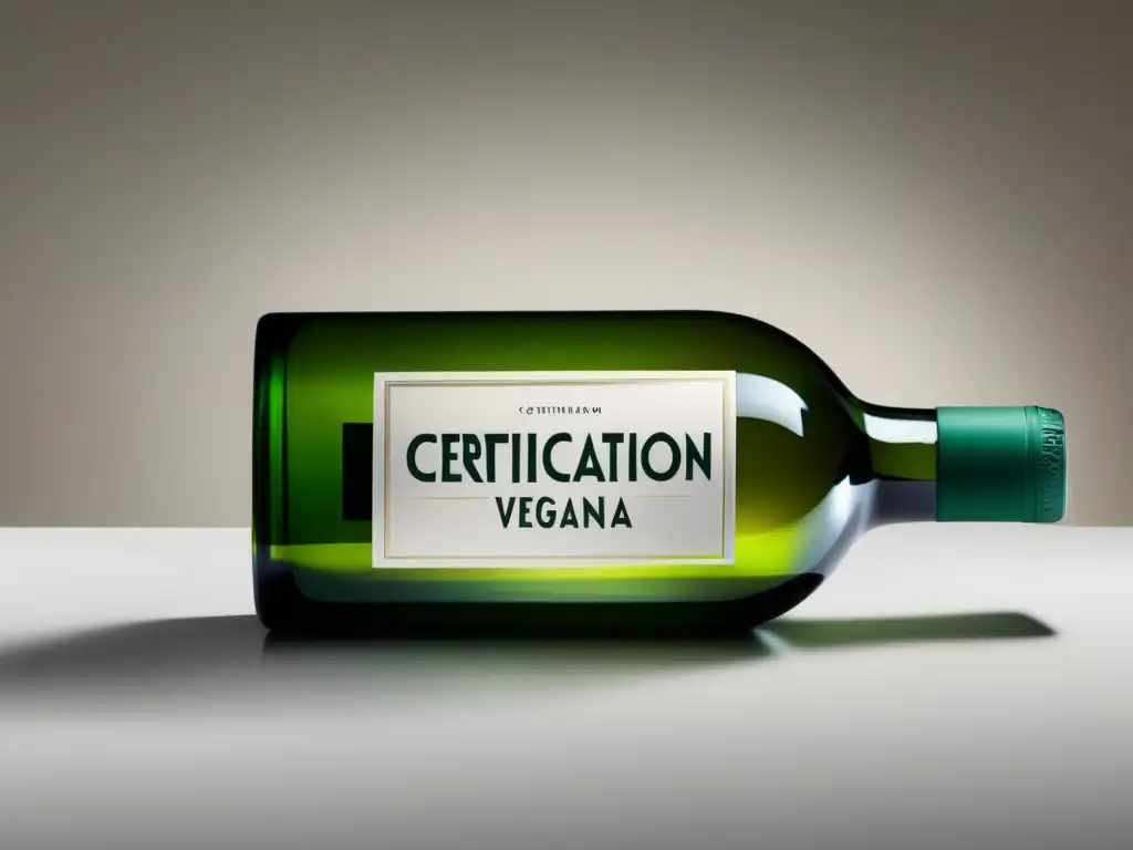 Botella de vino vegano: certificación y normativas