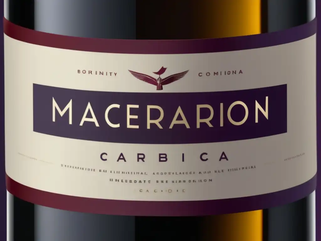 Wine label: maceración carbónica: técnica ancestral reinventada