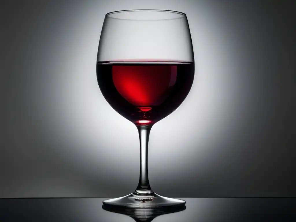 Catas de vino perfectas - copa de vino tinto en fondo blanco minimalista, elegante y sofisticada