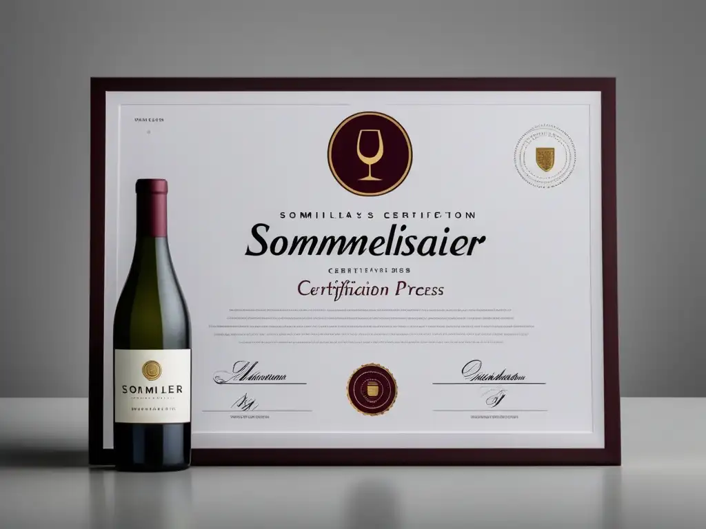 Certificación de sommelier: Importancia y elegancia en un diseño minimalista