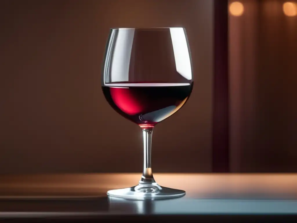 Claves para degustar vino experto - Copa de vino elegante en mesa de madera con luz cálida