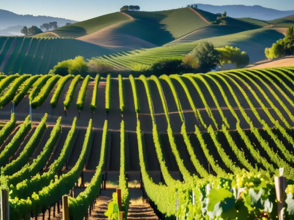 Comparativa terroirs Napa Valley vs Sonoma: viñedo 8k detallado muestra características únicas de ambos lugares