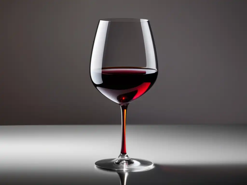 Vino tinto en copa elegante y minimalista - Beneficios del vino en la dieta Zona