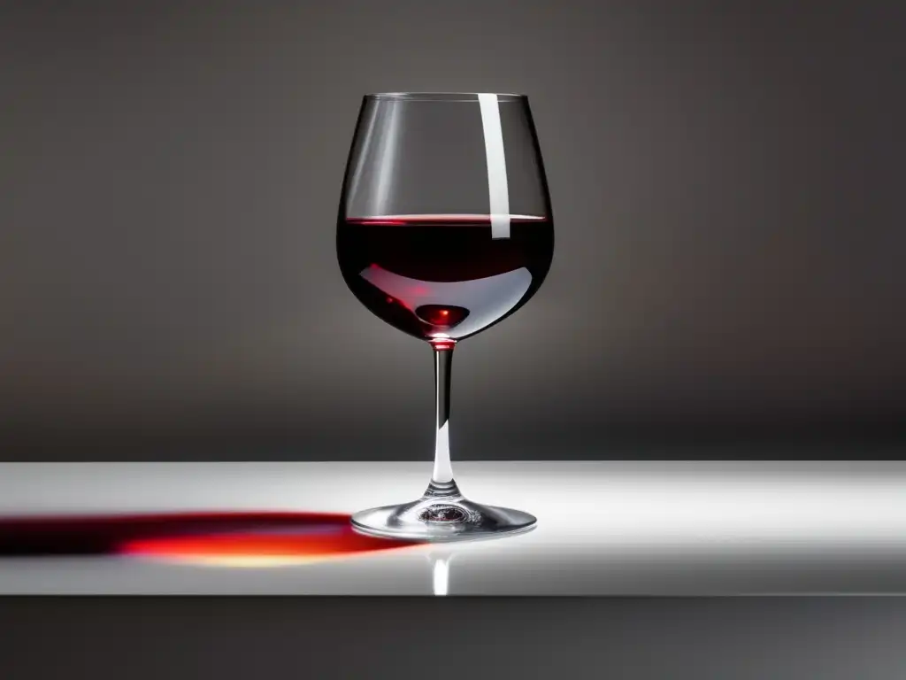 Vino tinto en copa minimalista - Ventajas de la reverse osmosis en la vinificación