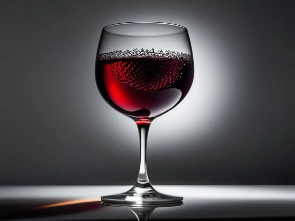 Una copa de vino rojo elegante y seductor: Puntuaciones vinos: Guía confiable o engaño