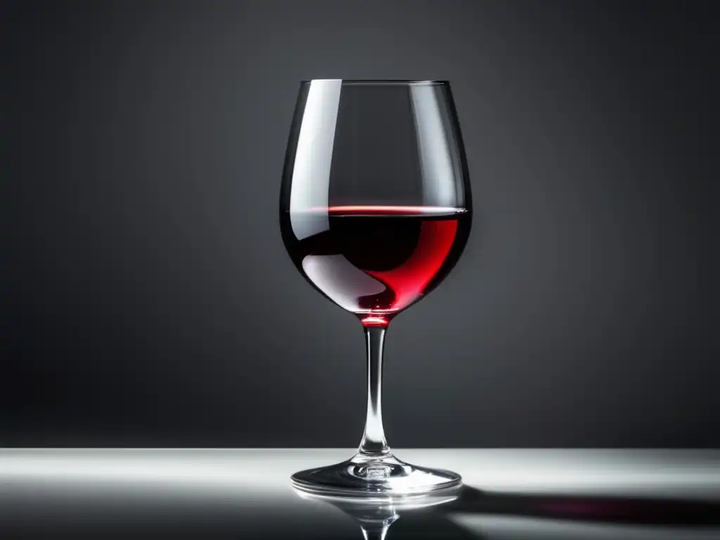 Crecimiento del vino en Filipinas: copa de vino rojo elegante-