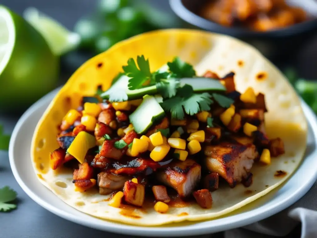 Delicioso taco al pastor con maridajes vinos tacos pastor innovadores