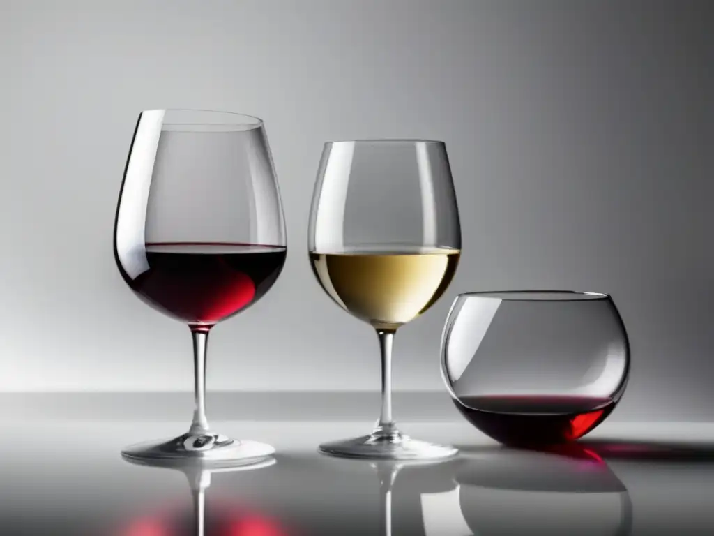 Diferencias beneficiosas vino tinto vs vino blanco en elegantes copas de cristal