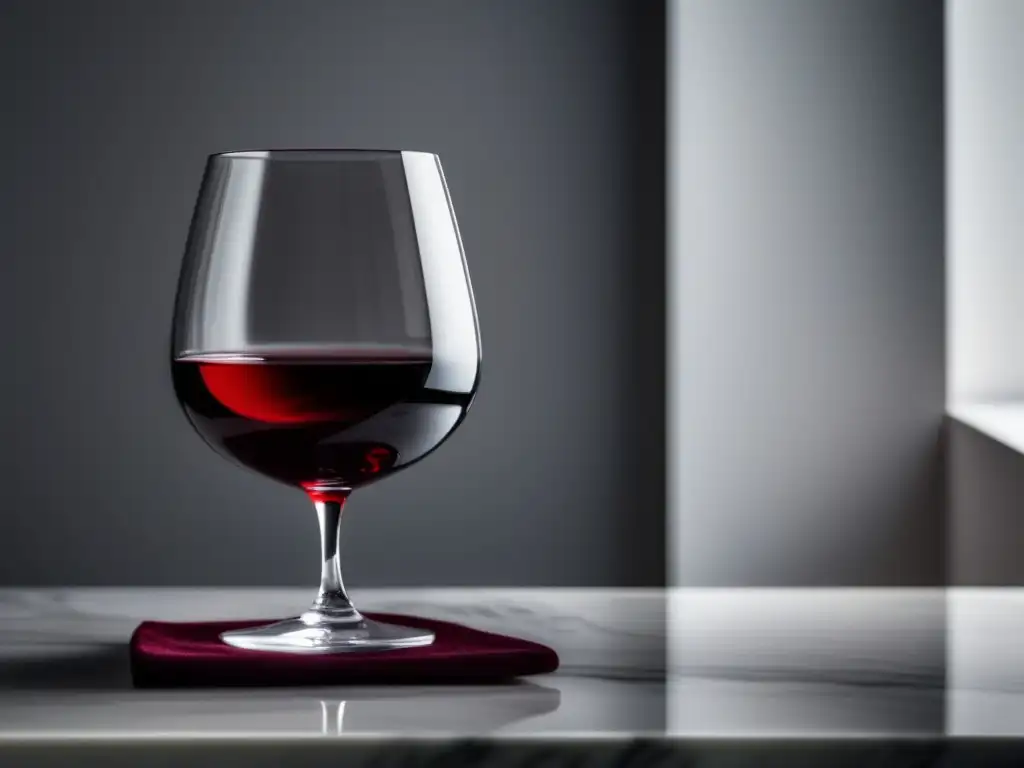 Elegante vaso de vino tinto en mármol blanco - Nuevas mecas del vino destacadas