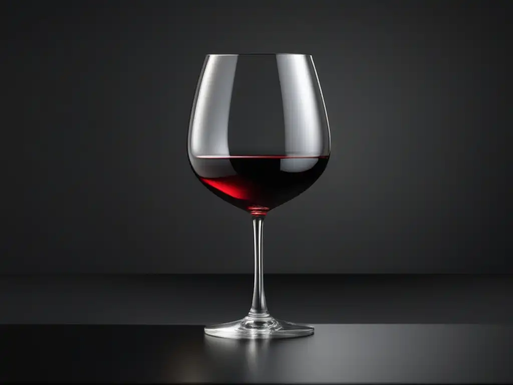 Estética del vino en arte: imagen 8k detallada de una copa de vino minimalista