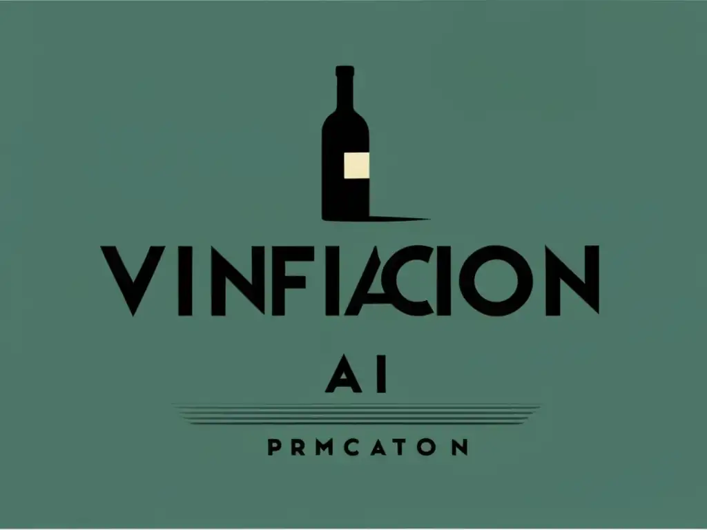 Etiqueta minimalista de vino 