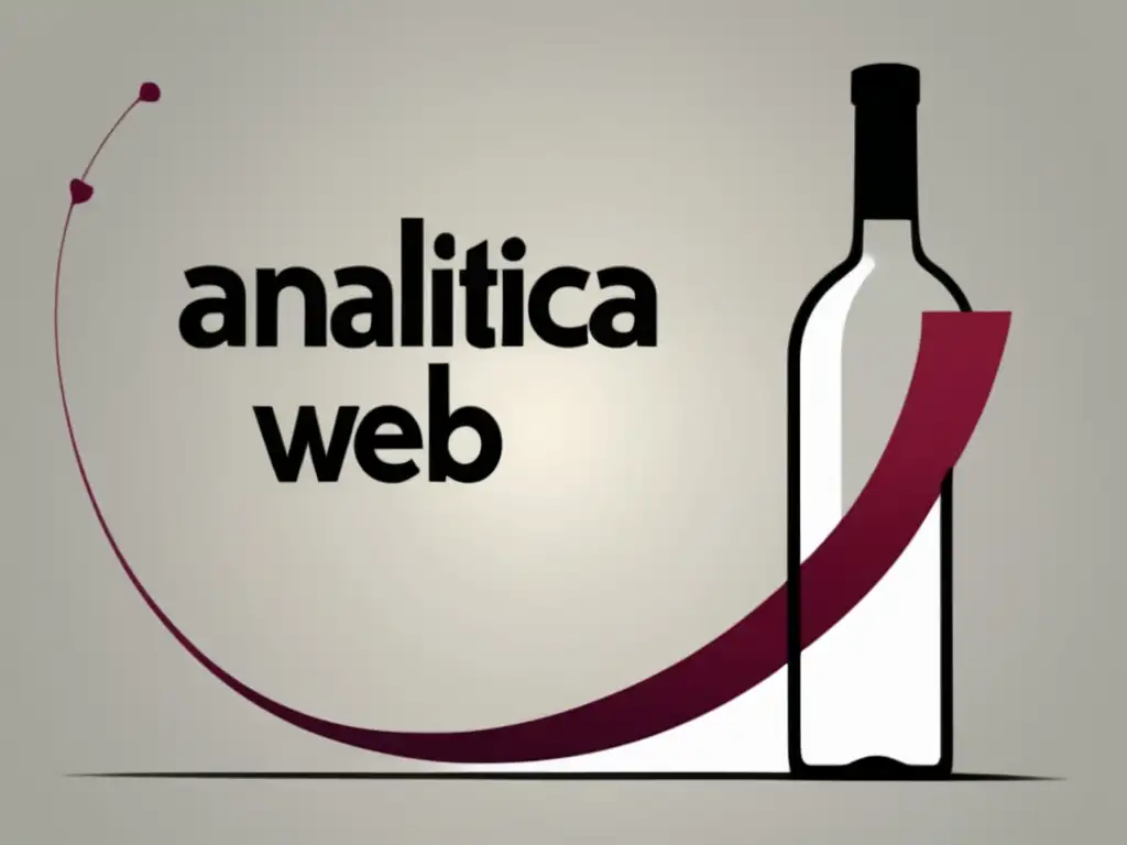 Éxito campañas online: gráfico minimalista de analítica web para bodegas