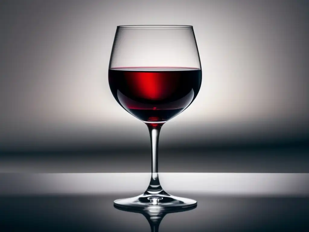 Éxito internacional vinos chilenos: copa de vino tinto elegante y minimalista