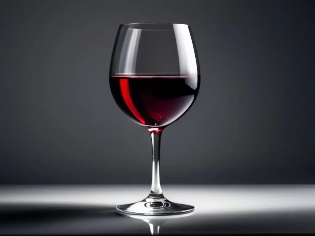 Experiencia inmersiva enológica con realidad aumentada - Copa de vino tinto elegante y minimalista