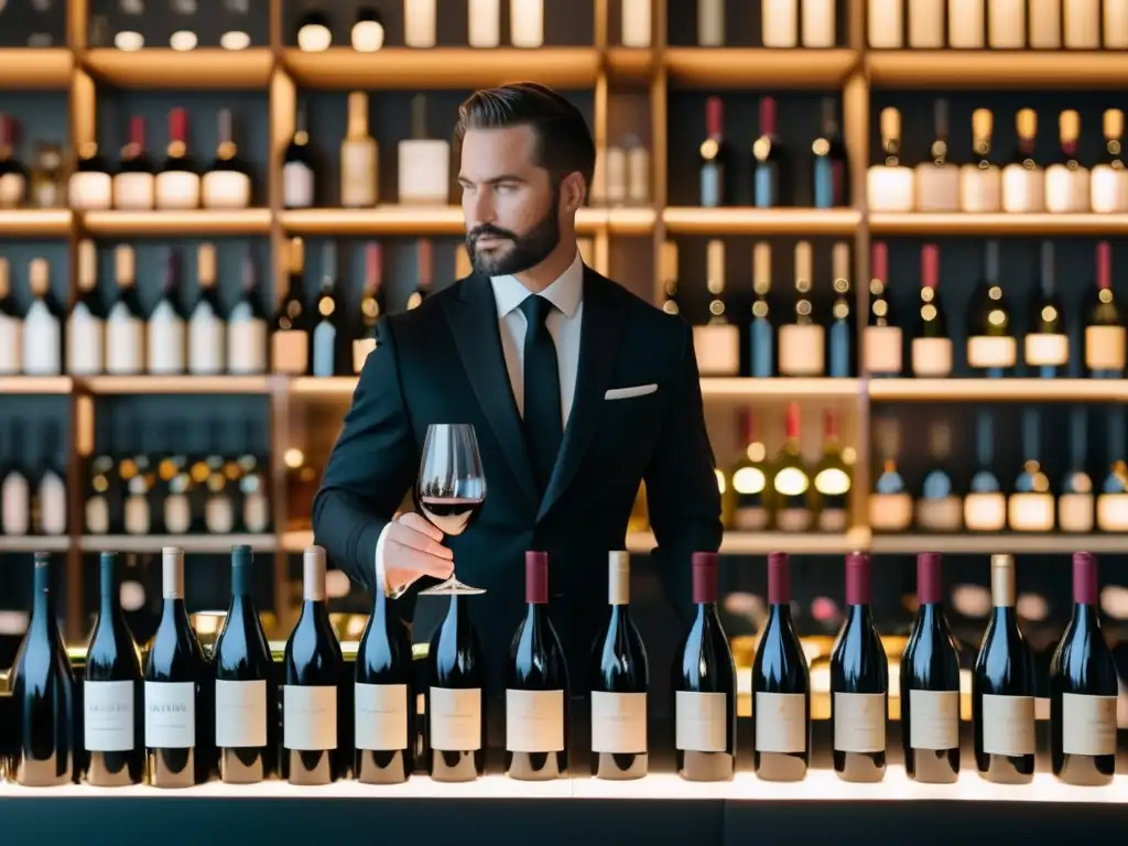 Sommelier experto destaca en evento de vinos - Importancia del sommelier en ferias internacionales