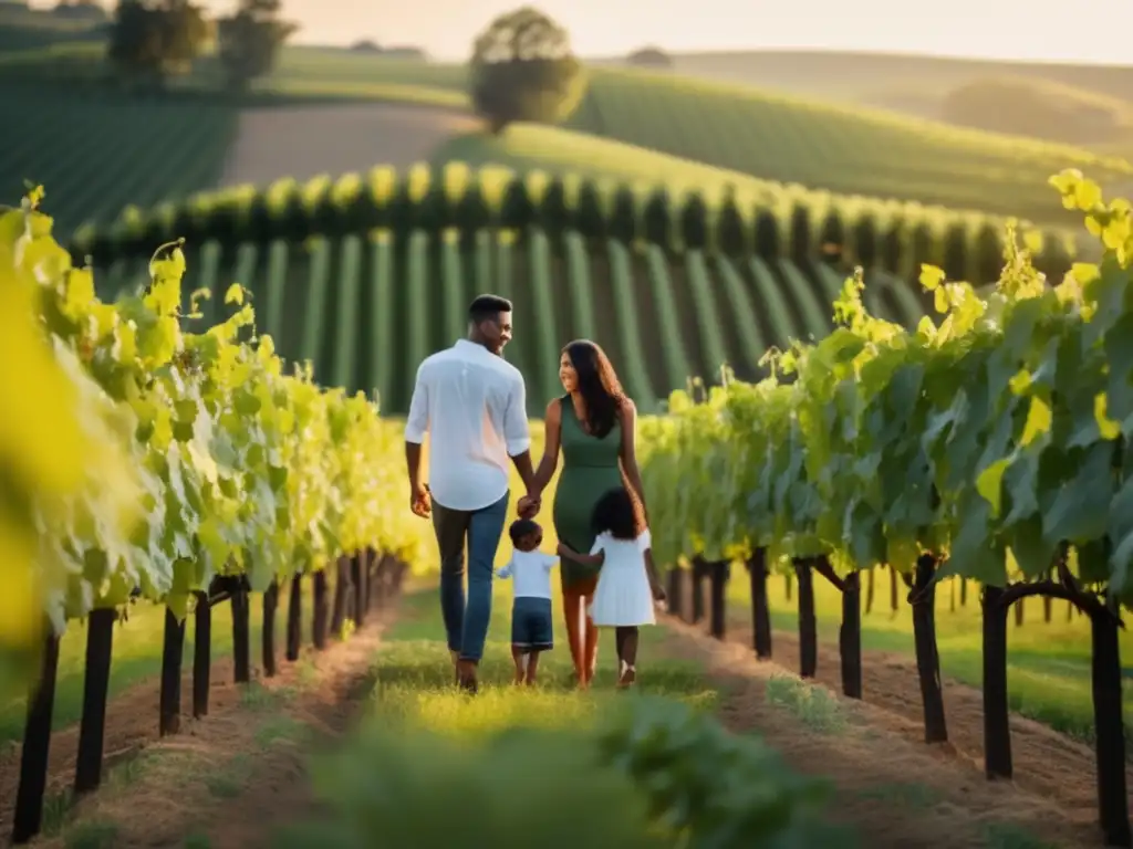 Familia en viñedo, descubriendo juntos el mundo del vino - Actividades en viñedos para familias