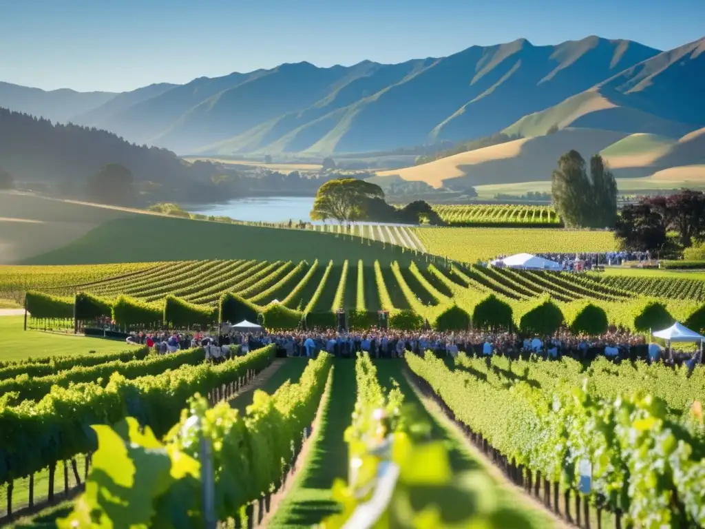 Festival vinos y comida Marlborough: vista impresionante, viñedos, vino exquisito, alegría y celebración