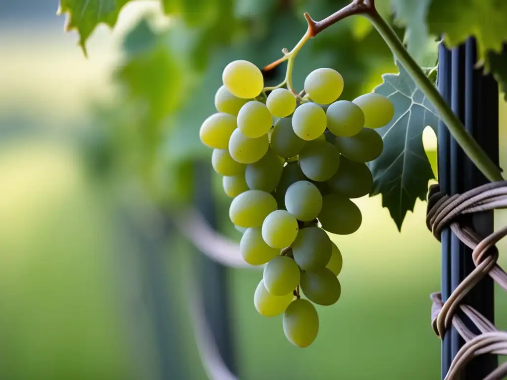 Fiano: Antigua uva Campania, delicada vid en trellis