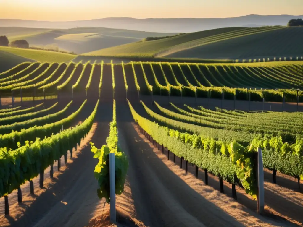 Historias de éxito emprendedoras del vino: amanecer en viñedo, belleza natural, tranquilidad y dedicación