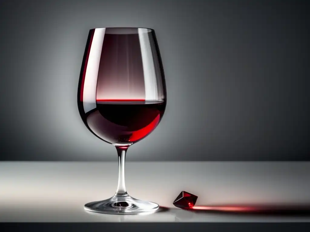 Imagen: Vino tinto en copa de cristal - Efecto del vino en la piel: Cuidados y precauciones