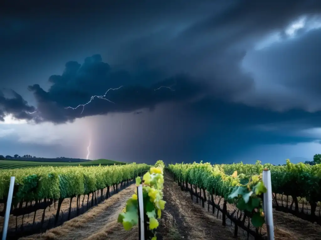 Impacto climático en calidad del vino: poderosa tormenta deja paisaje desolado pero vides resisten y muestran esperanza