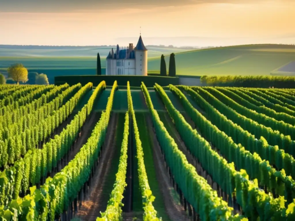 Viñedo en Champagne, Francia Fotografía impresionante de viñedo en la región de Champagne, Francia