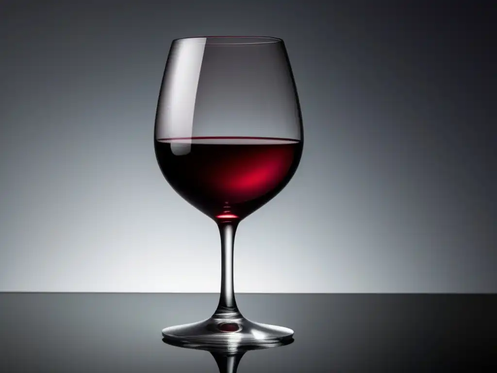 Vitrofusión en la industria vinícola: copa de vino minimalista refleja la elegancia y belleza de la artesanía del vidrio