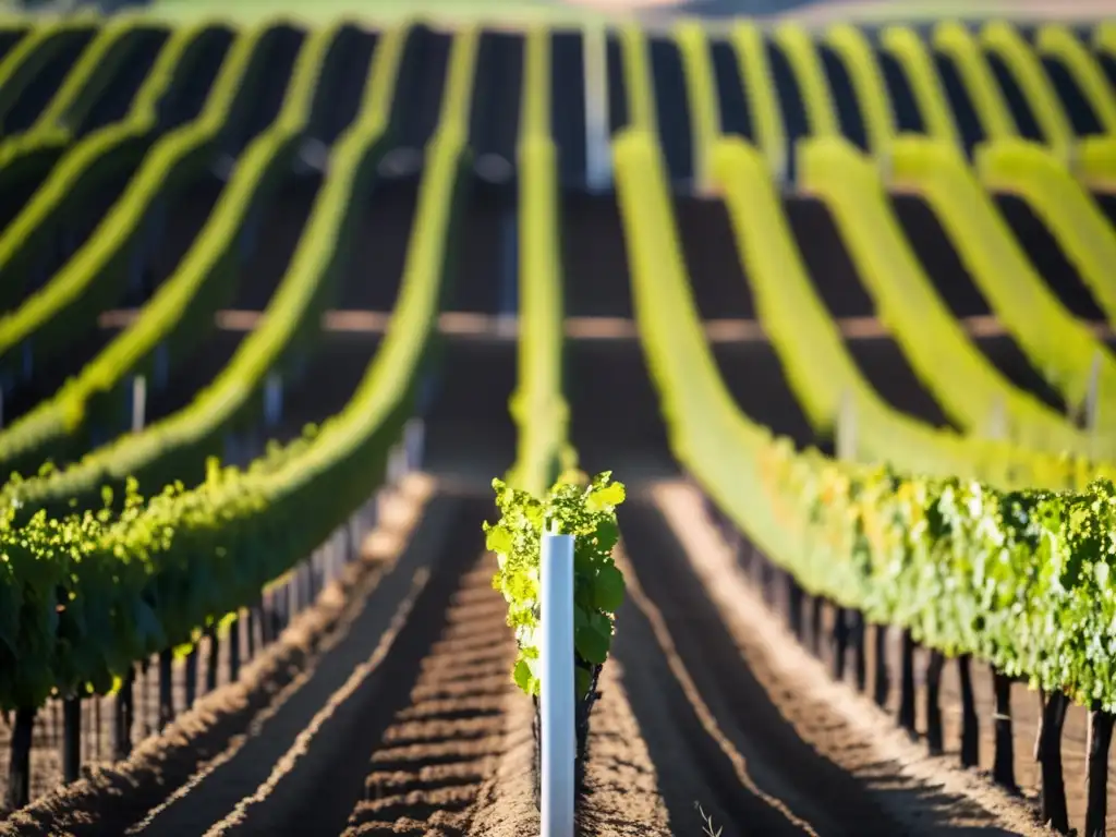 Influencia minería suelos vinos Coonawarra: viñedo minimalista en Australia del Sur