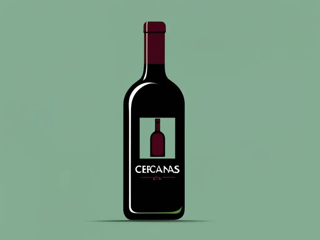 Logo elegante de una aplicación para descubrir bodegas cercanas