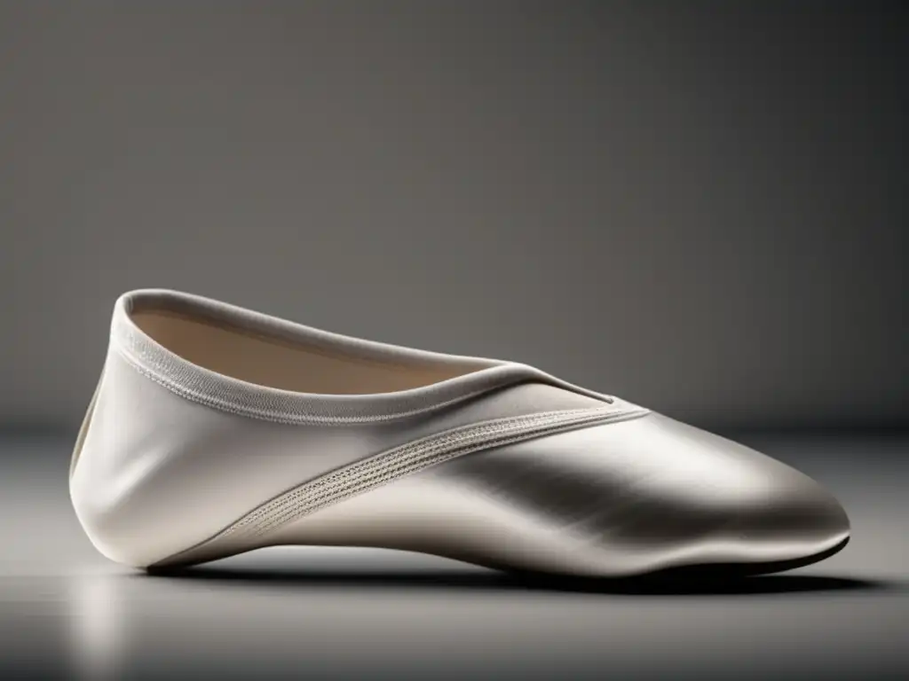 Maridaje vino y ballet: Slipper minimalista en 8k, con detalles intrincados que resaltan la elegancia y precisión del ballet