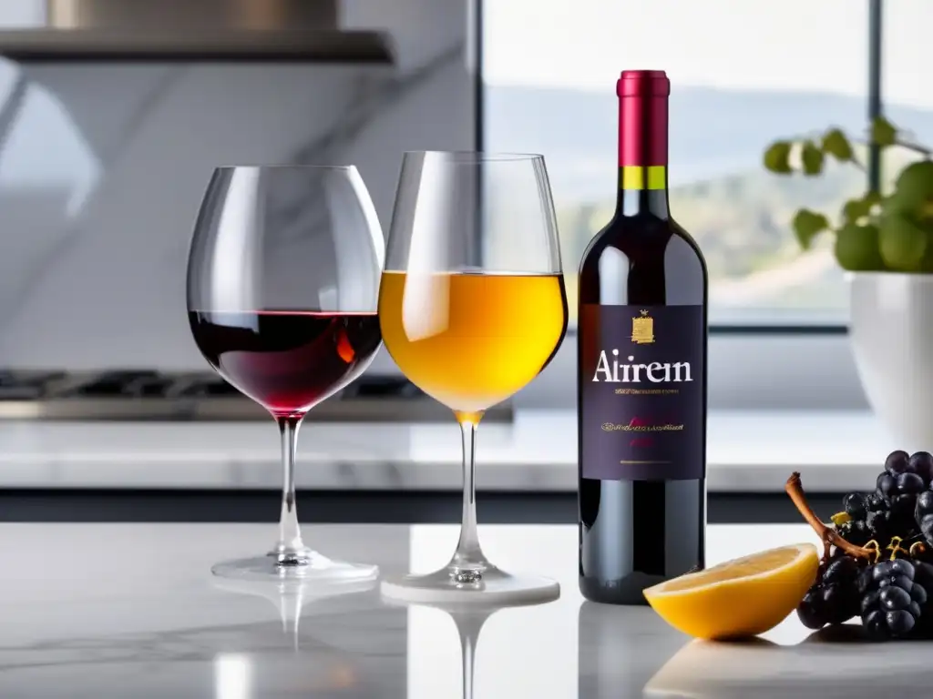 Tres copas de vino español: Monastrell, Airen y Albariño Maridaje de vinos españoles: mejores parejas