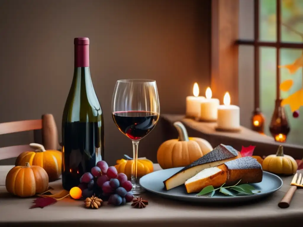 Maridajes de vino otoño: sabores estación -