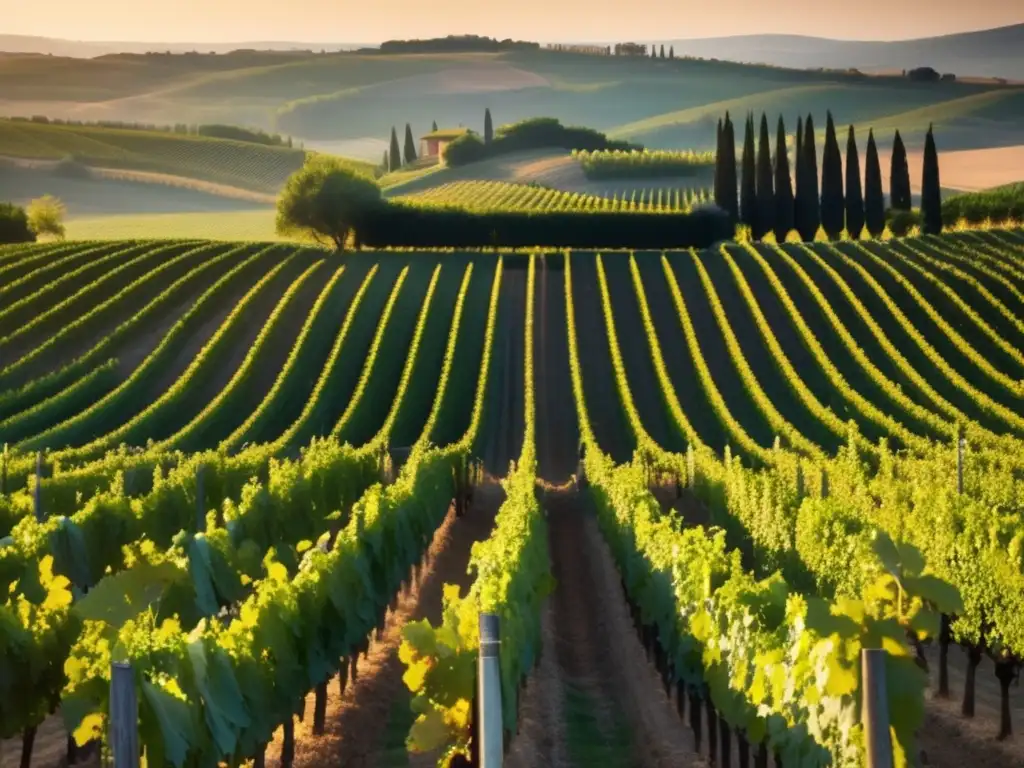 Mejores vinos para pastas italianas en viñedo de Toscana