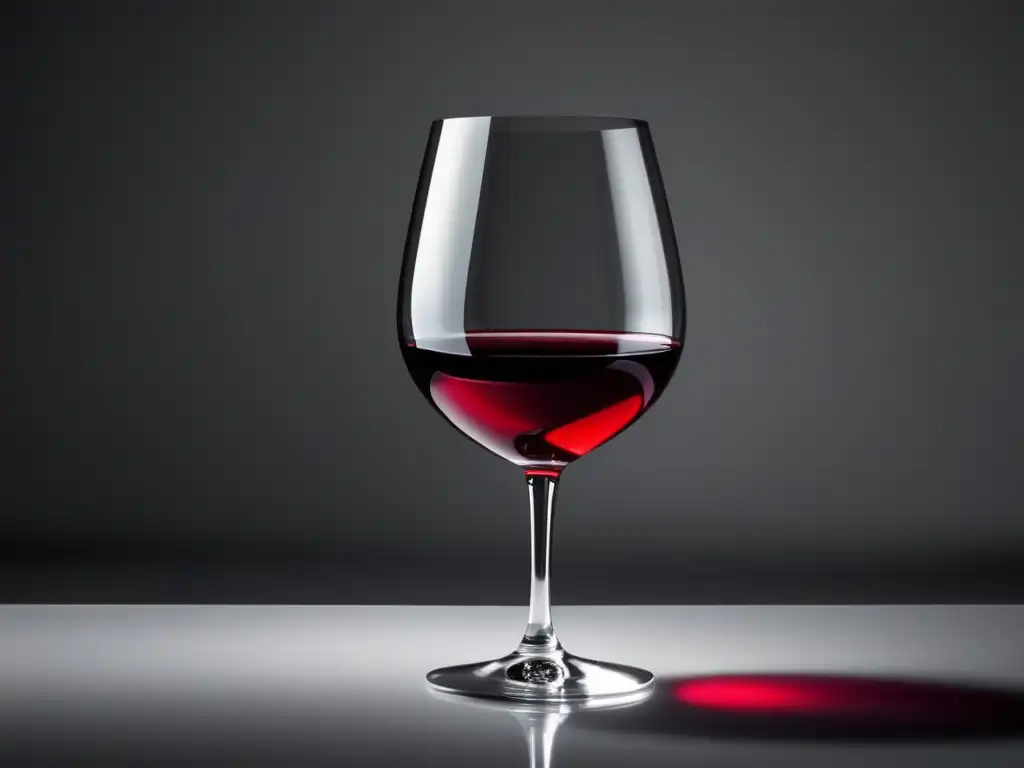 Movimientos feministas en la industria vinícola - Copa de vino rojo en una mesa blanca elegantemente minimalista