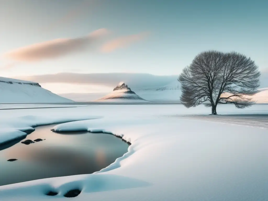 Paisaje invernal islandés 8k: Vinos para maridar cocina islandesa